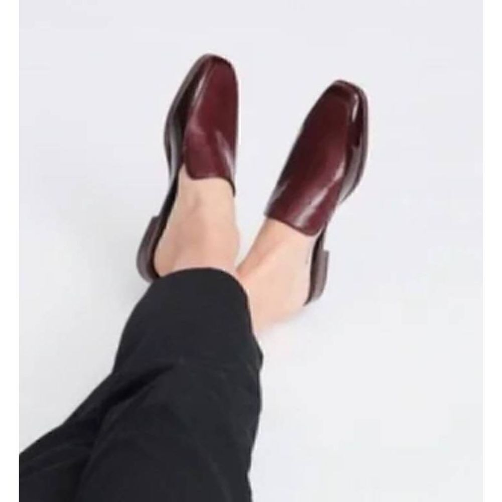 Rag & Bone Leather Burgundy 
Slip-On Mules 8.5